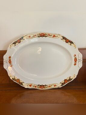 Antique 1930s Alfred Meakin Ironstone “Dunkirk” Patterned Platter